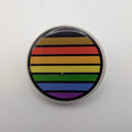 PRIDE FLAG ROUND PIN 1.5" - Philidelphia Rainbow