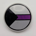 PRIDE FLAG ROUND PIN 1.5" - Demisexual