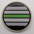PRIDE FLAG ROUND PIN 1.5" - Agender