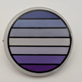 PRIDE FLAG ROUND PIN 1.5" - Agender (Copy)