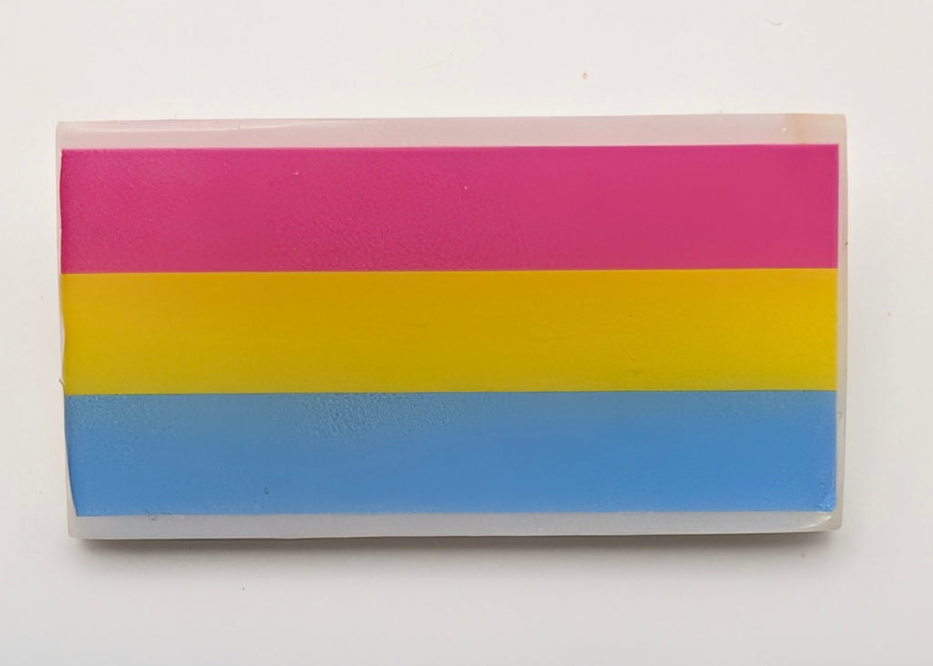 PRIDE FLAG RECTANGLE PIN 1.5" - Pansexual