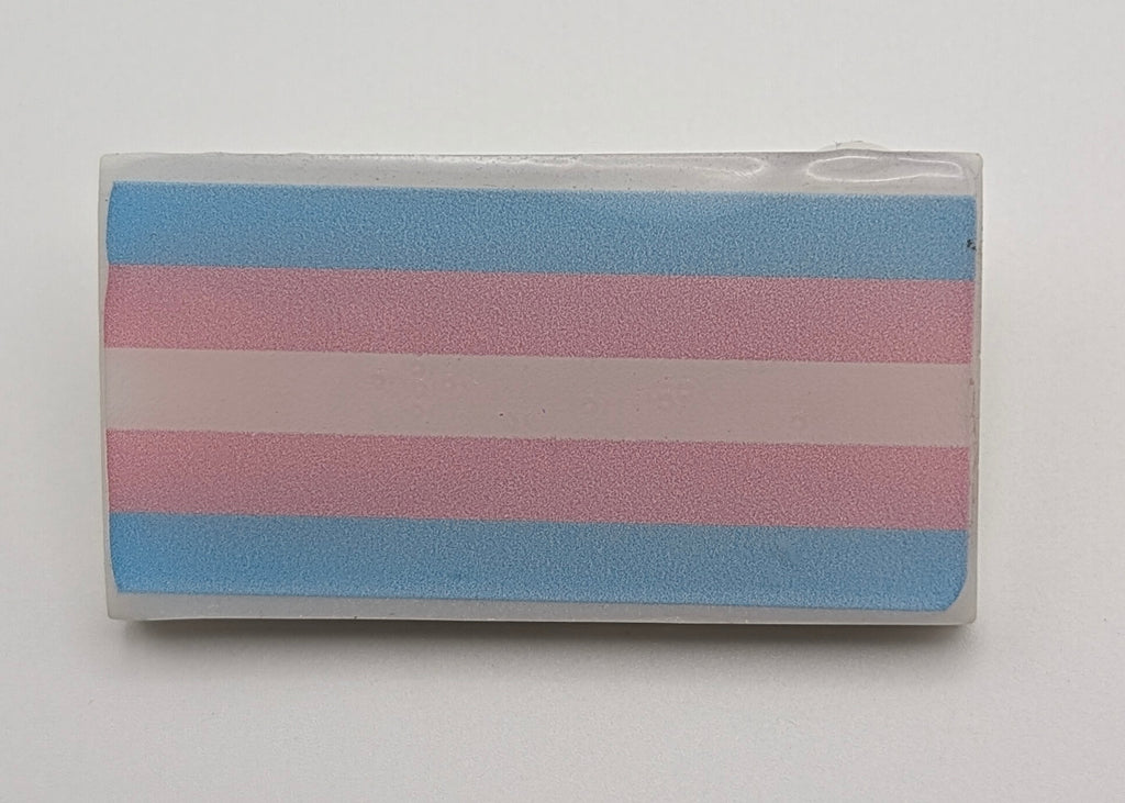 PRIDE FLAG RECTANGLE PIN 1.5" - Transgender