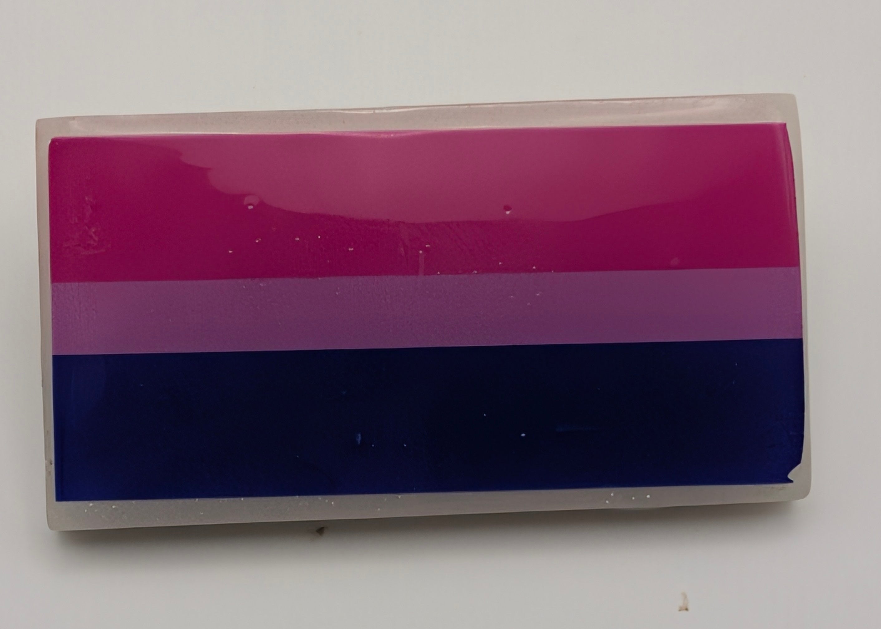 PRIDE FLAG RECTANGLE PIN 1.5" - Bisexual