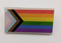 PRIDE FLAG RECTANGLE PIN 1.5" - Progress Rainbow Flag