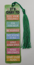 "It's Okay To" Affirmation Textured Bookmark