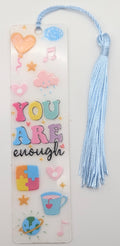 "You Are Enough" Colorful Motif Bookmark