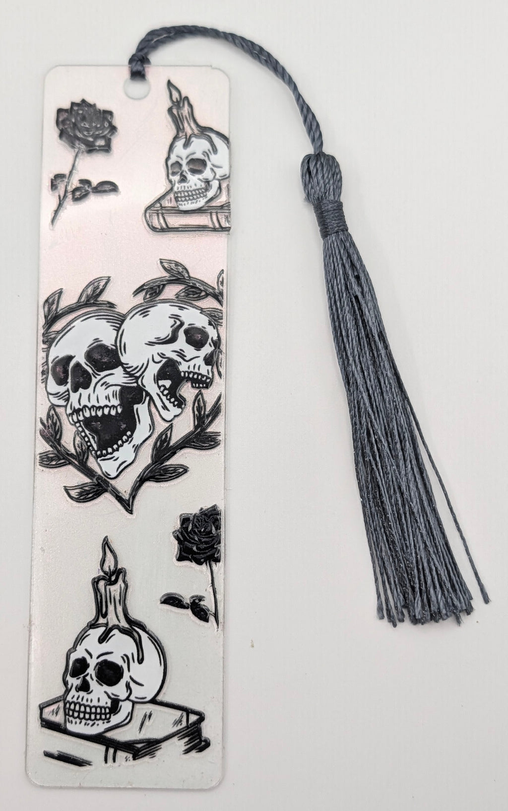 Gothic Skulls & Candles Color Shift Bookmark
