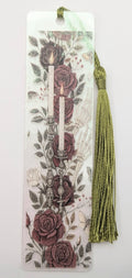 Gothic-Inspired Artisan Bookmark - Candles
