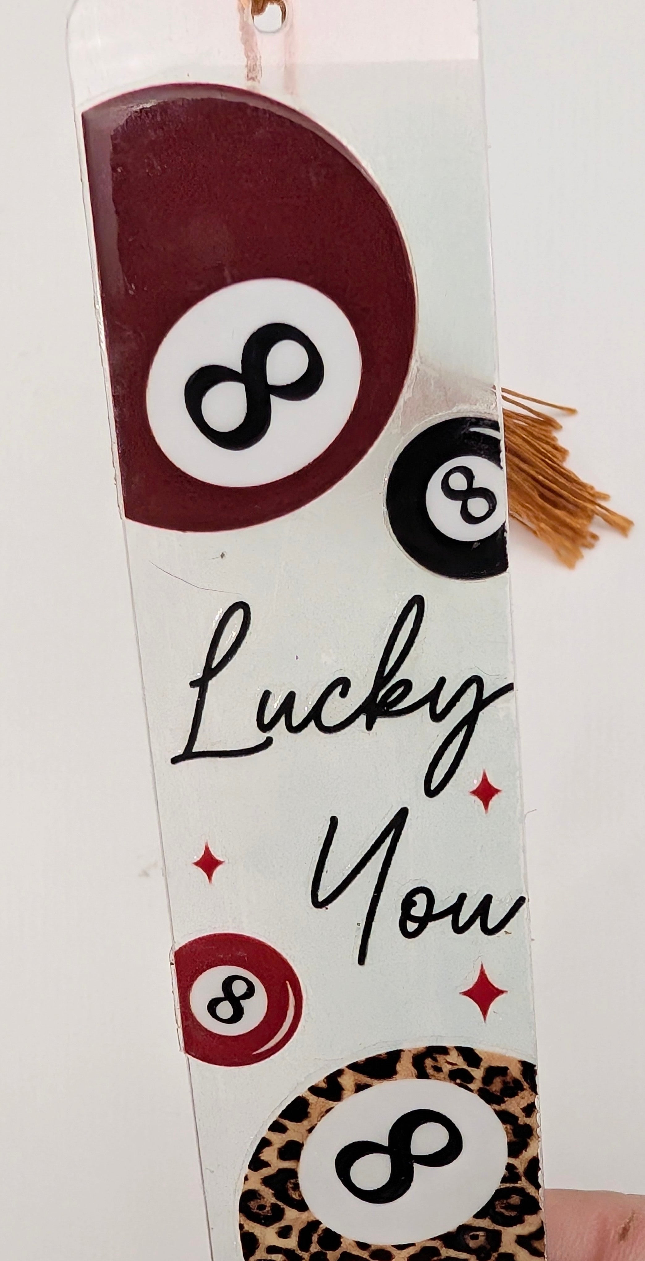 "Lucky You" Billiards Bookmark