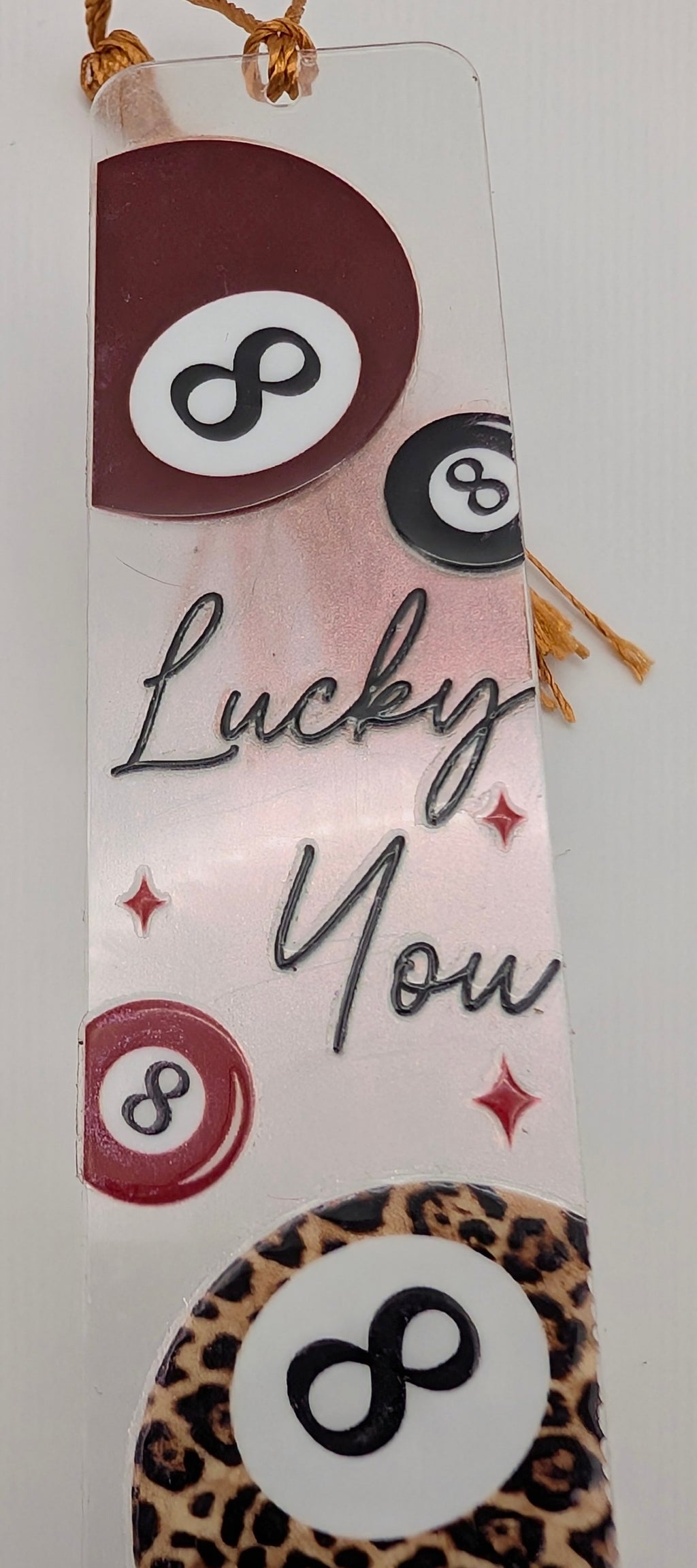 "Lucky You" Billiards Bookmark