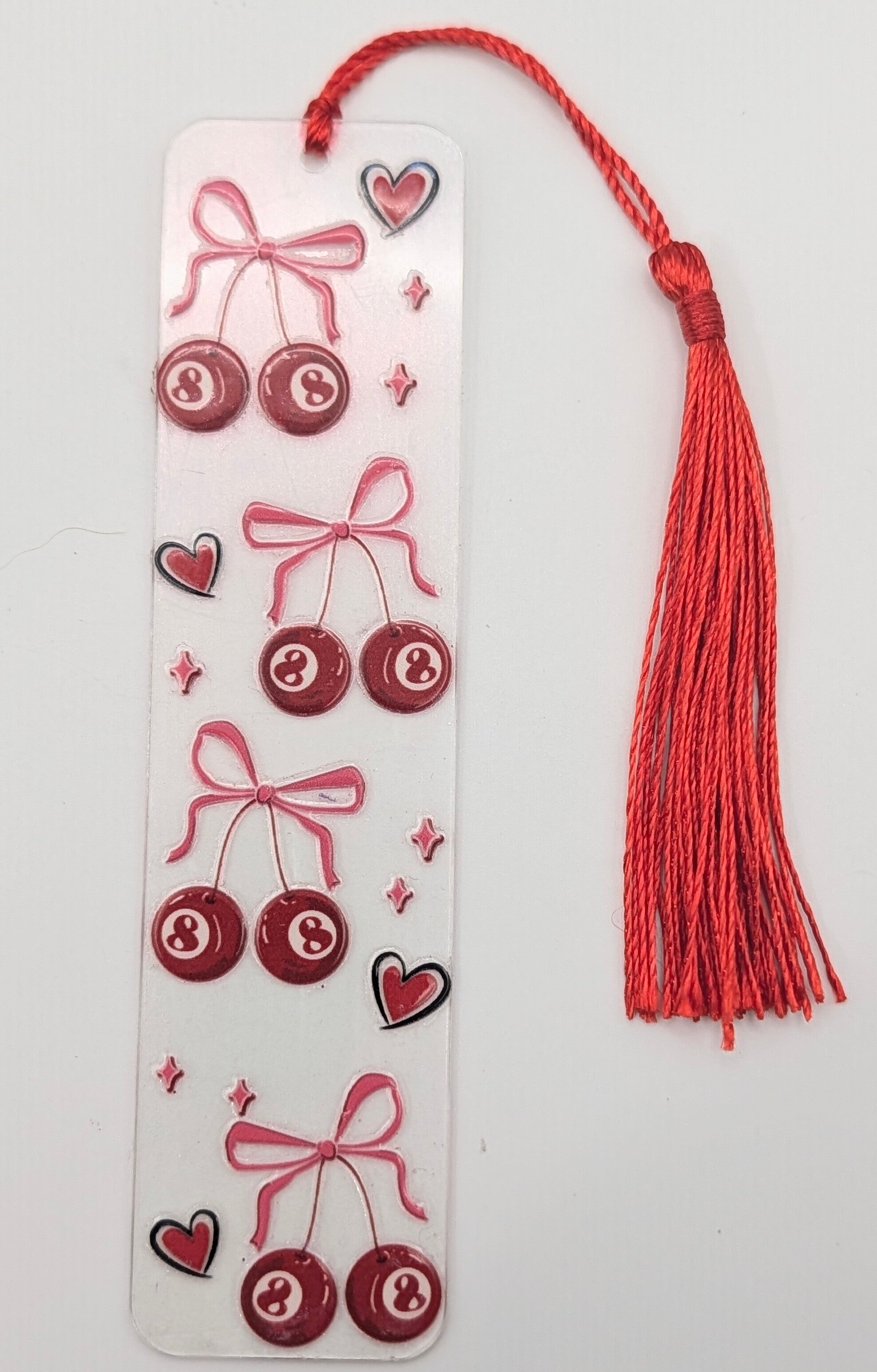 Billiard Cherries & Bows Bookmark