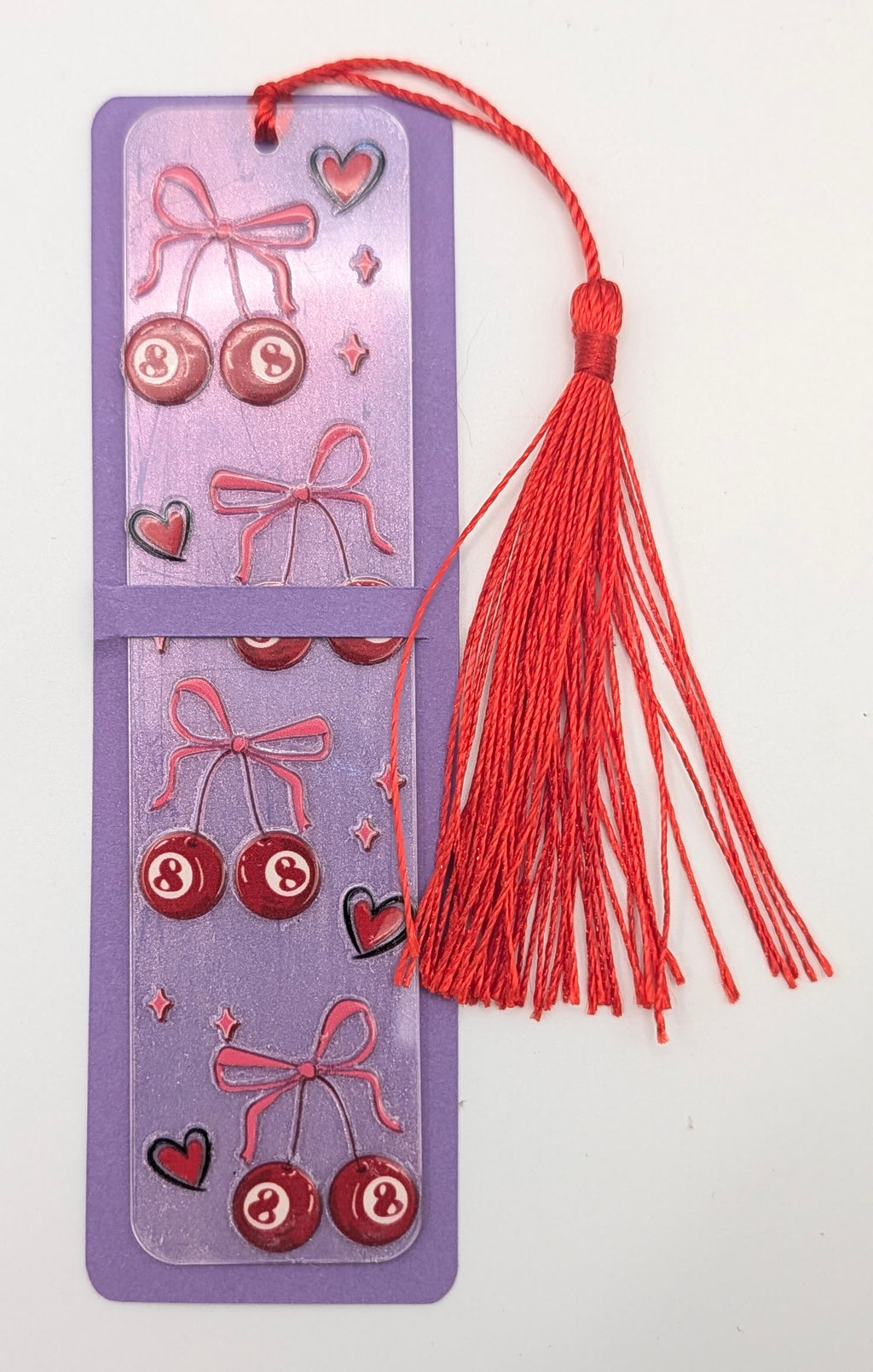 Billiard Cherries & Bows Bookmark
