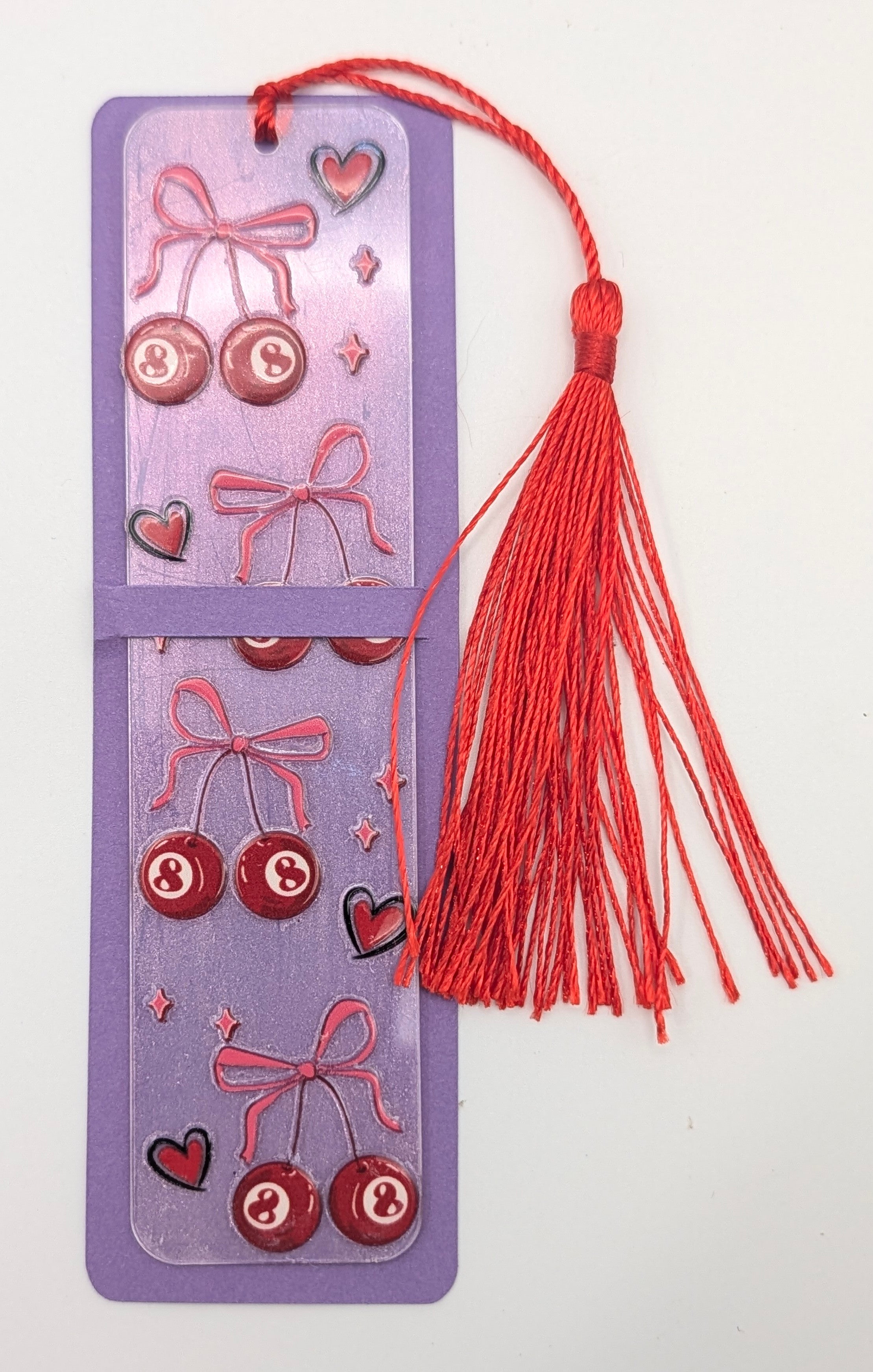 Billiard Cherries & Bows Bookmark