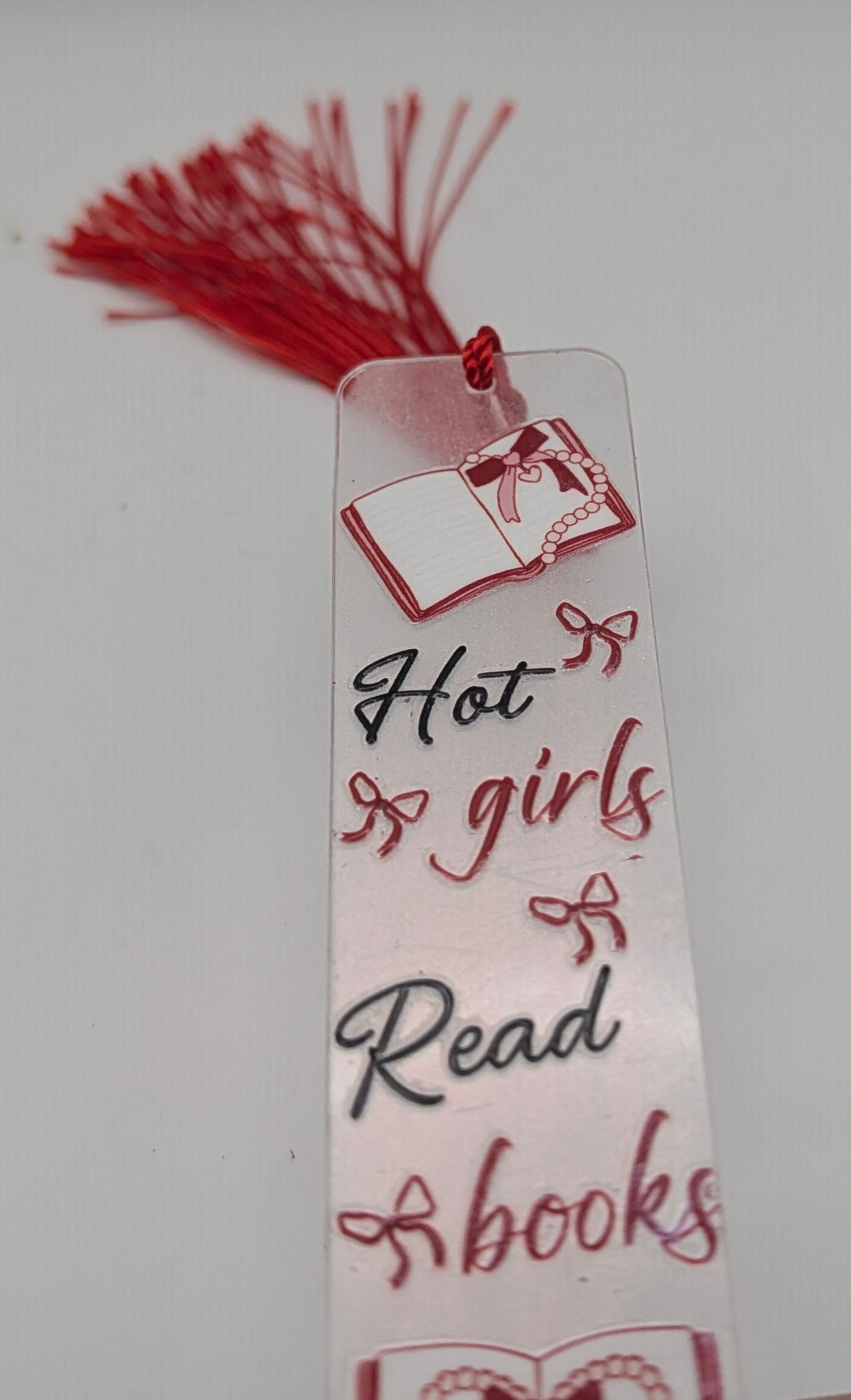 "Hot Girls Read Books" Bookmark