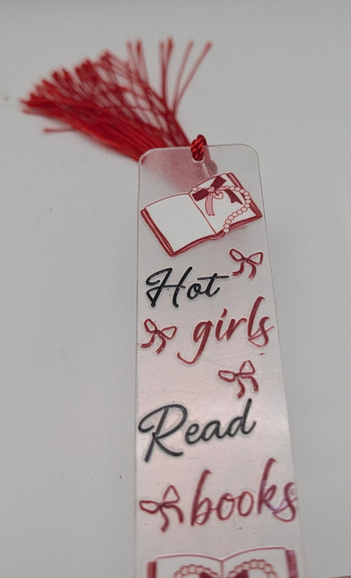 "Hot Girls Read Books" Bookmark