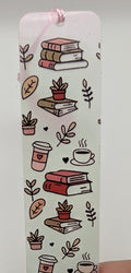 "Cozy Coffee & Books" Color Shift Bookmark