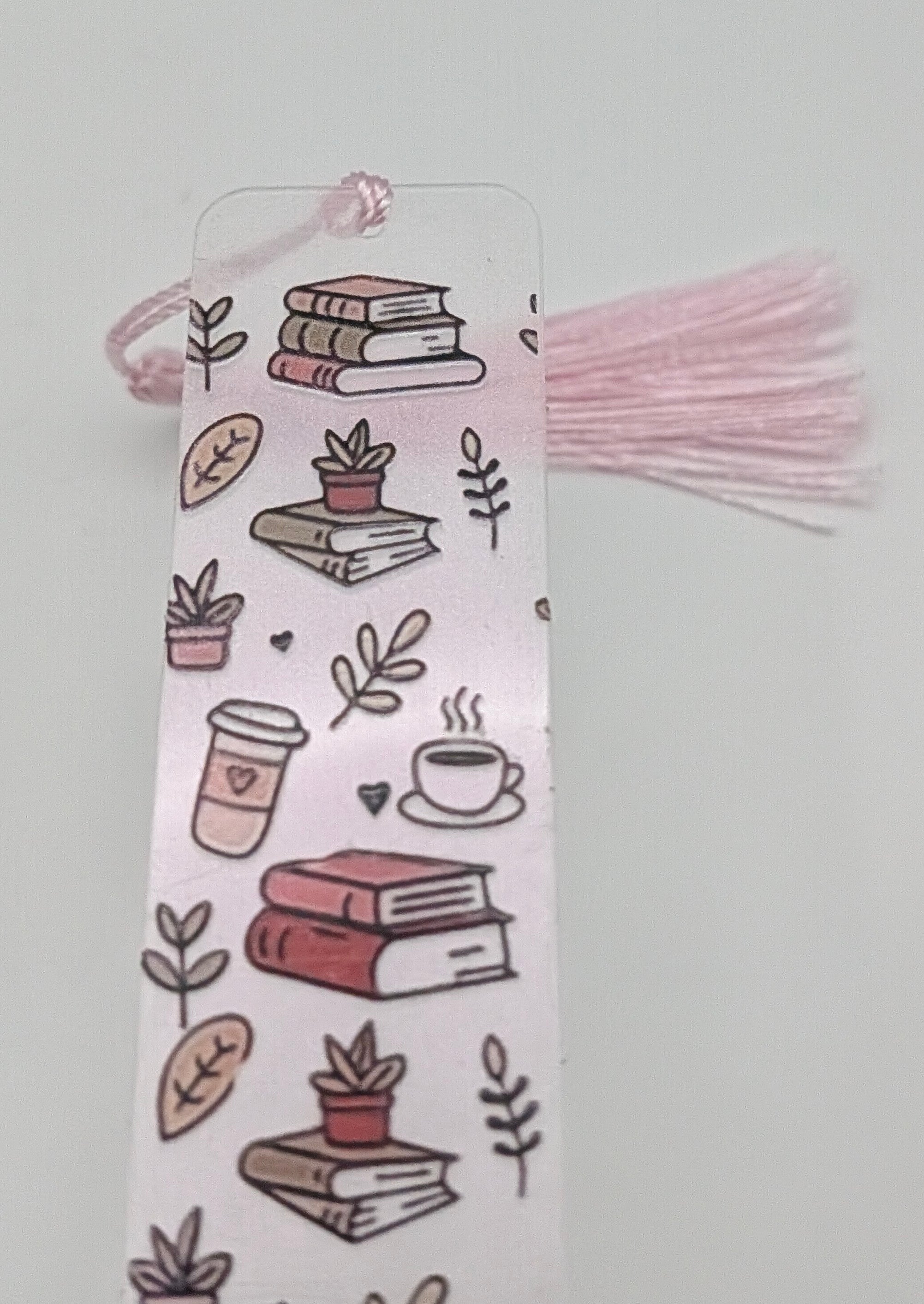 "Cozy Coffee & Books" Color Shift Bookmark