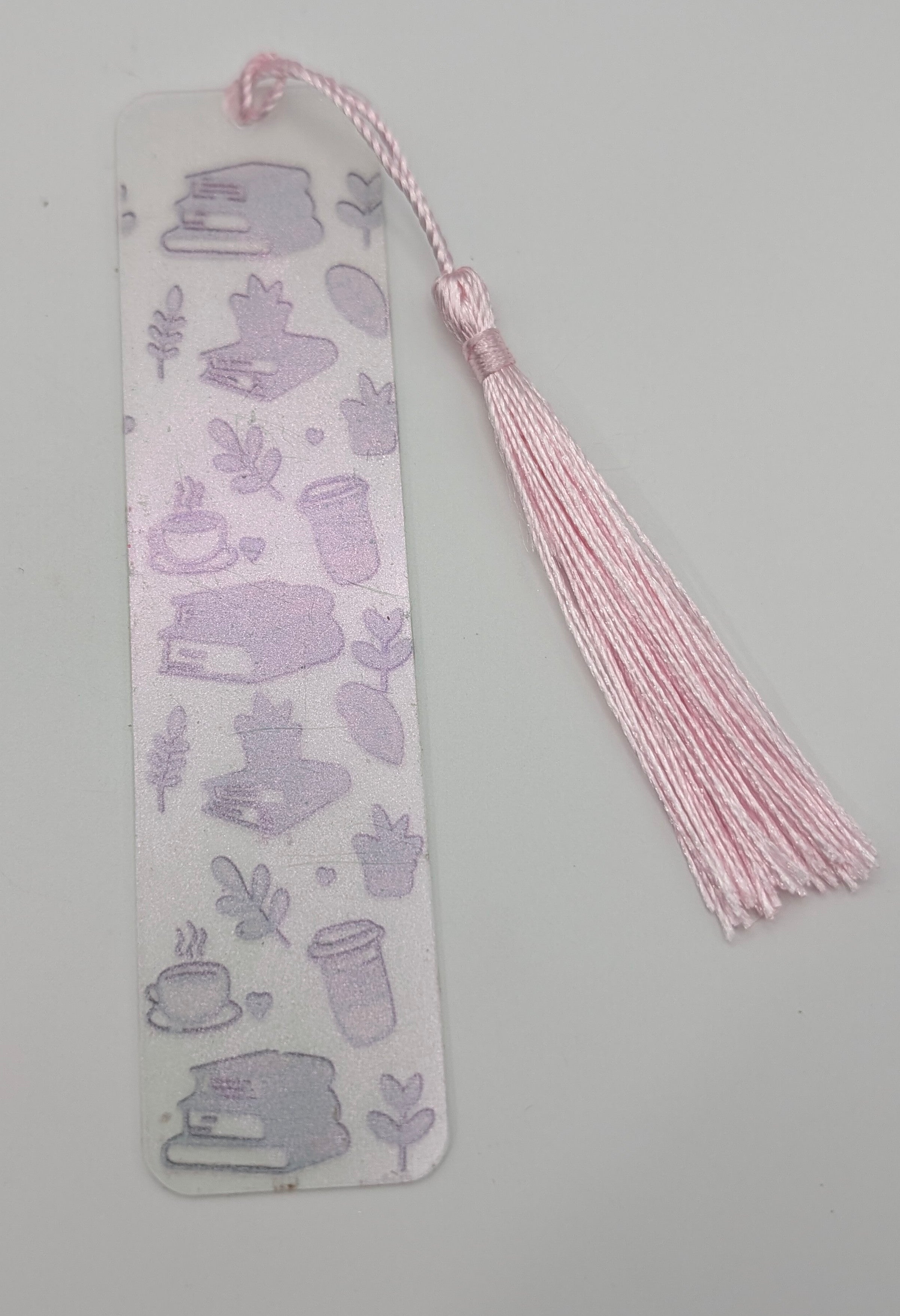 "Cozy Coffee & Books" Color Shift Bookmark