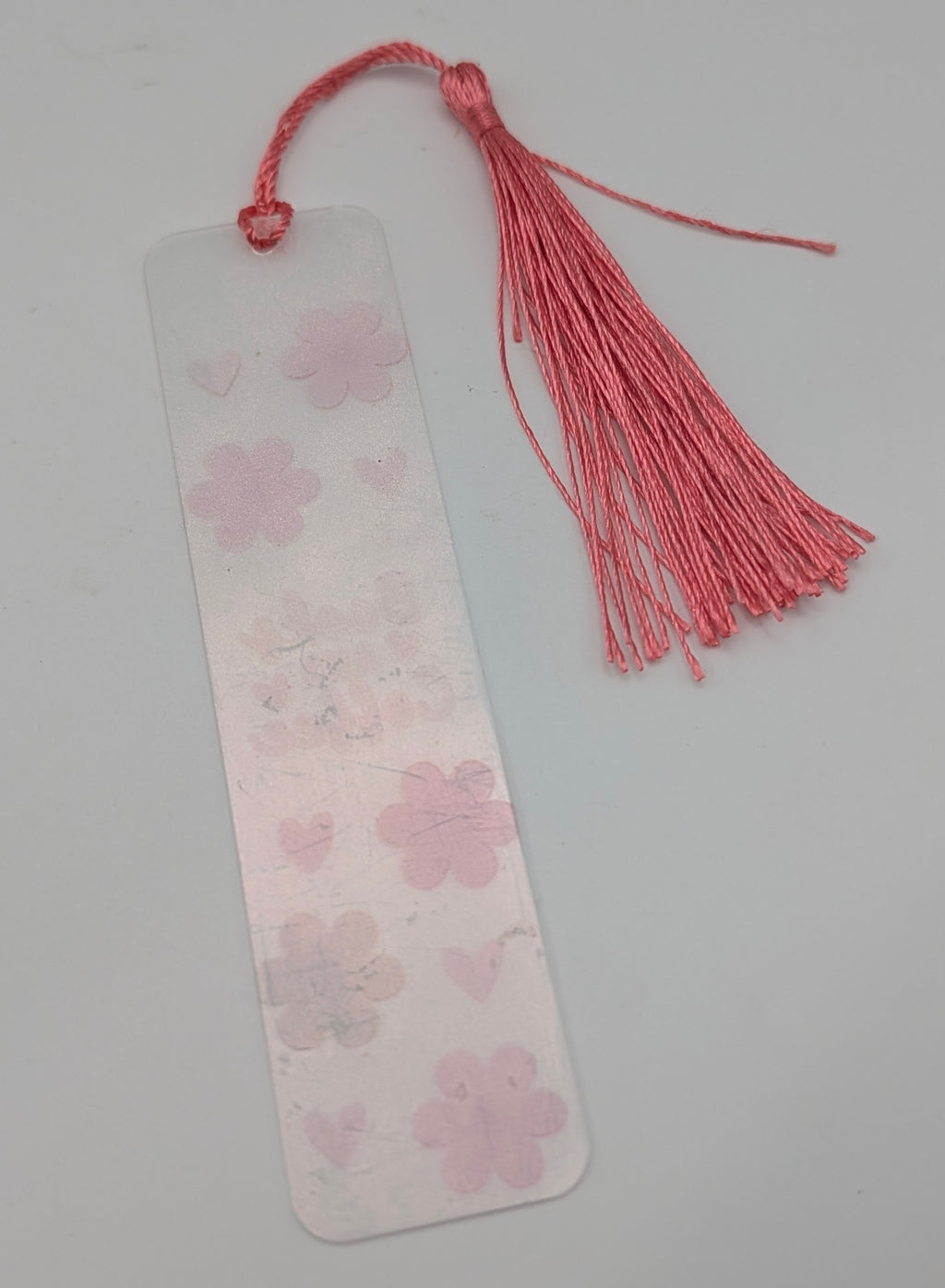 "Books and Coffee" Color Shift Floral Bookmark