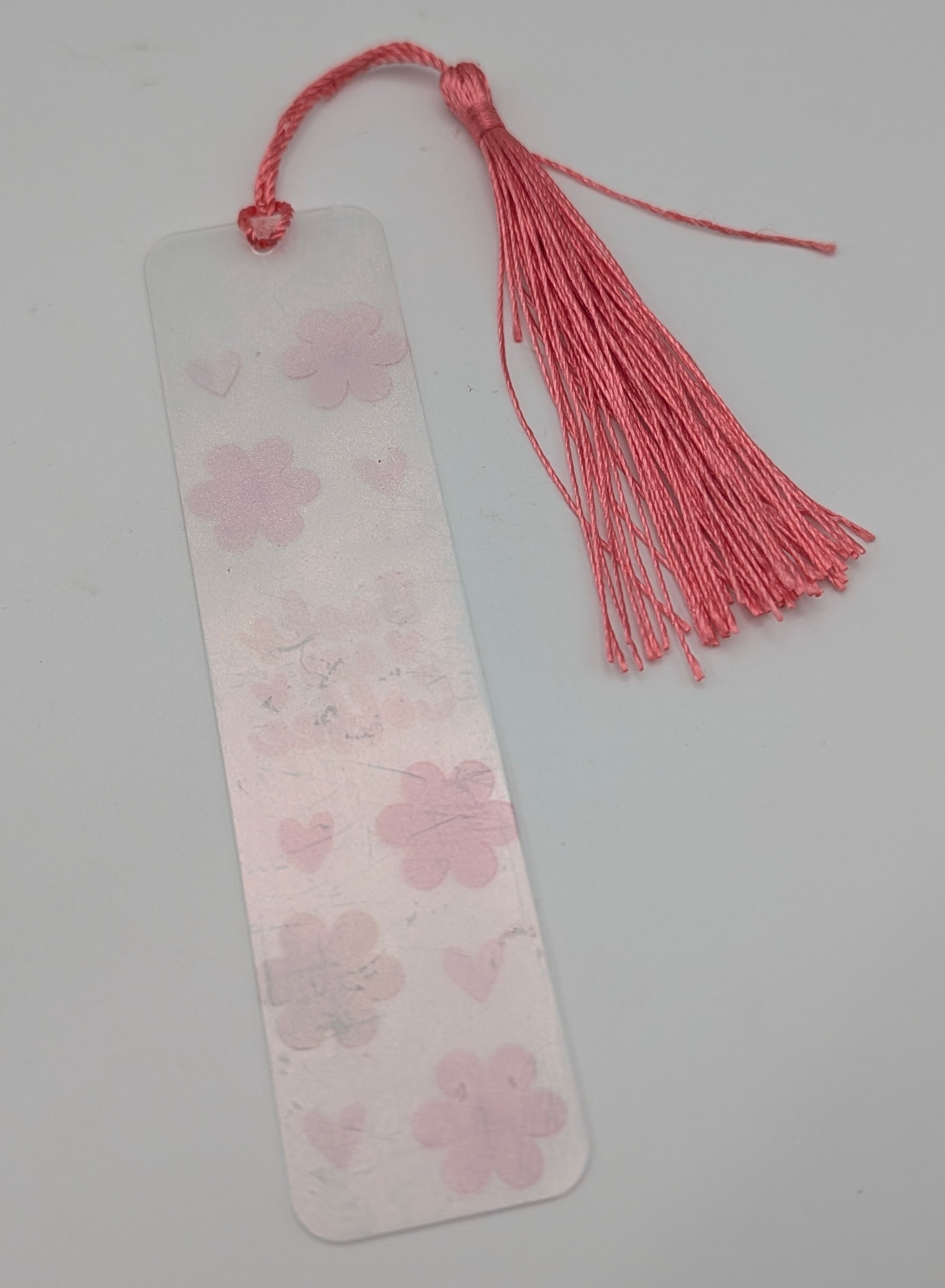 "Books and Coffee" Color Shift Floral Bookmark