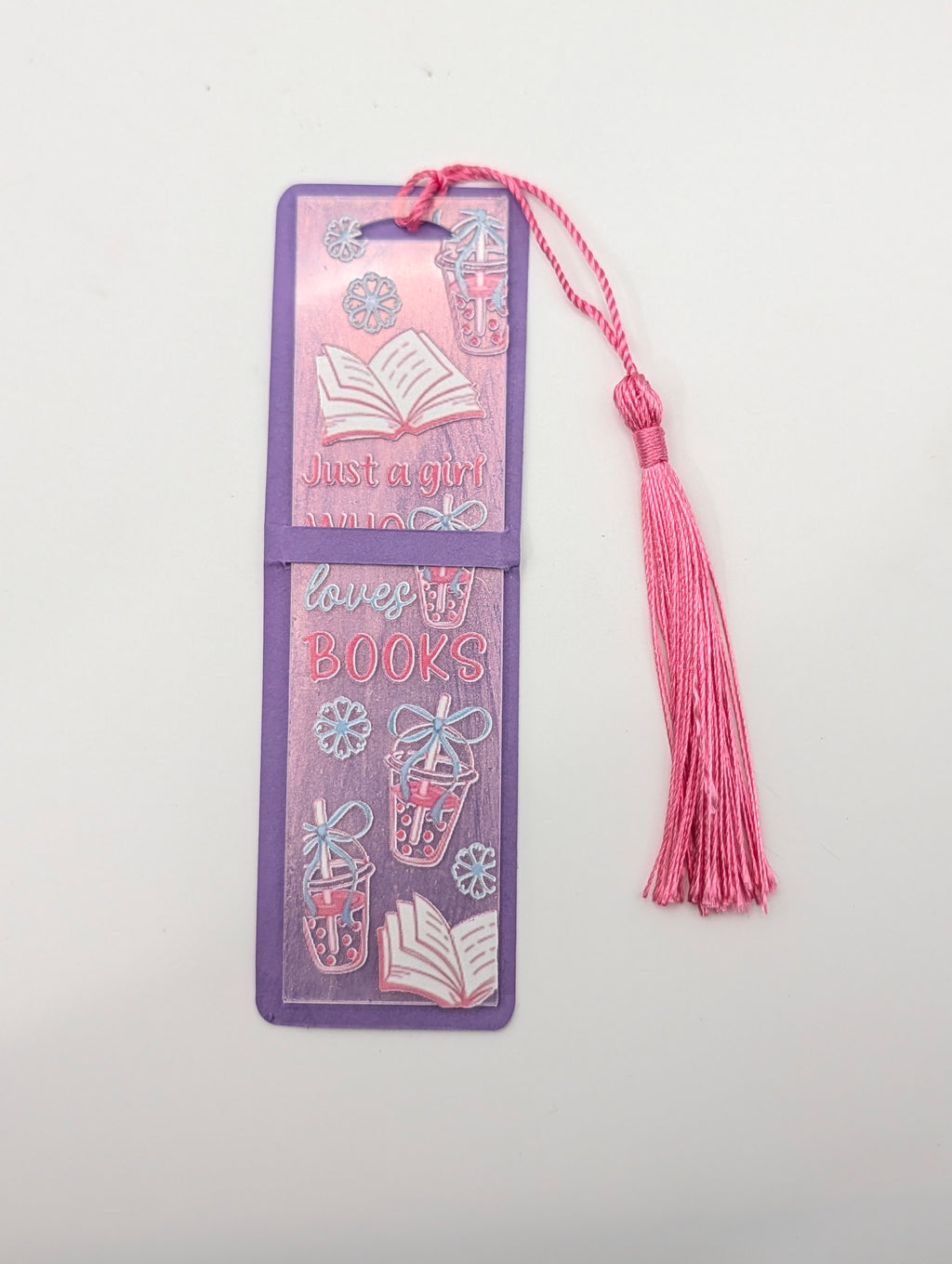 "Reading is Never a Waste of Time" Color Shift Acrylic Bookmark