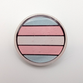 PRIDE FLAG ROUND PIN 1.5" - Transgender