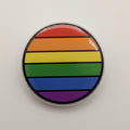 PRIDE FLAG ROUND PIN 1.5" - Rainbow